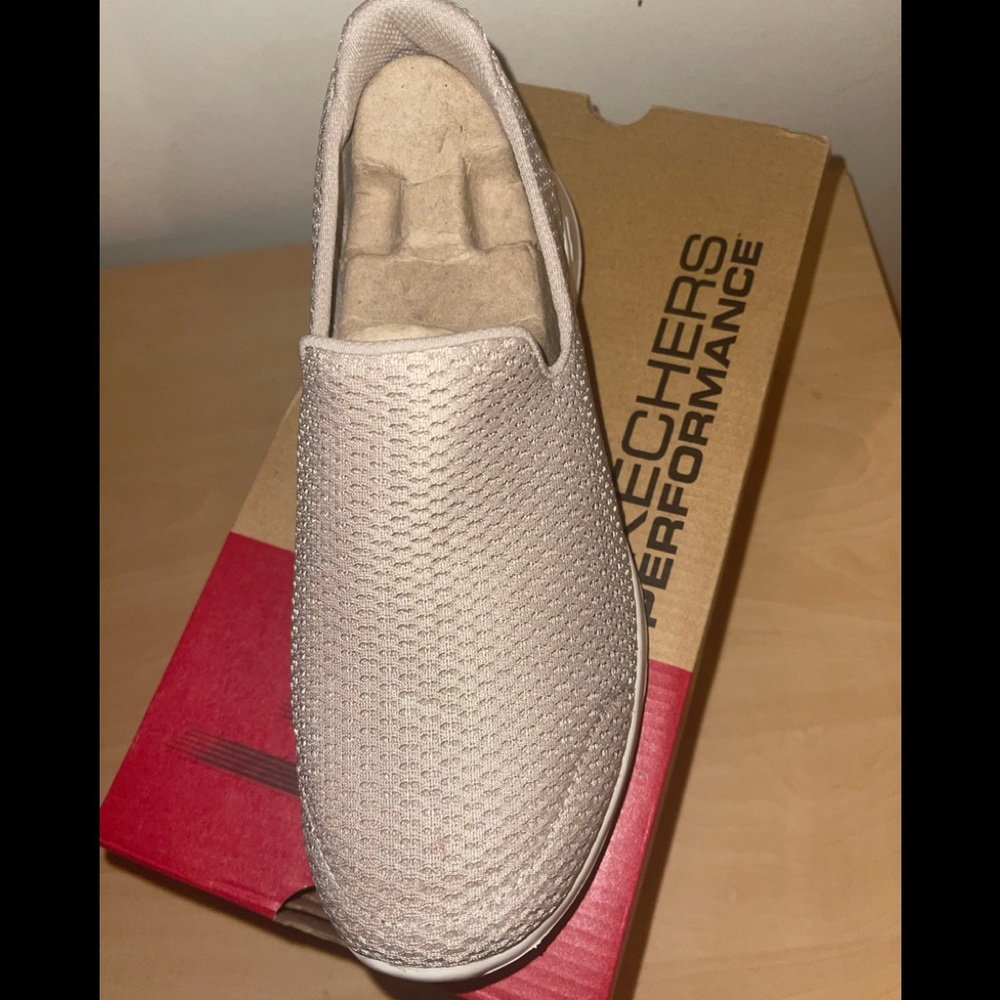Skechers memory foam slip on walking shoe